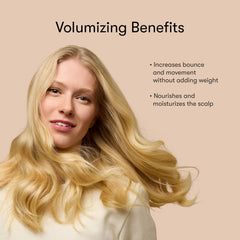 Odele Volumizing Conditioner label detail notes color-safe, vegan, cruelty-free claims