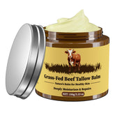 Oebitor Beef Tallow Balm jar with whipped texture for deep hydration.