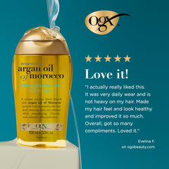 OGX aceite de argán de Marruecos aporta brillo suave al cabello