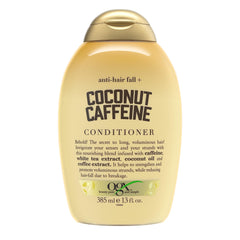 OGX Anti-Hair Fall en botella para fortalecimiento del cabello.