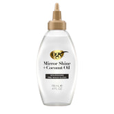 OGX Mirror Shine con Aceite de Coco, brillo duradero para cabello seco