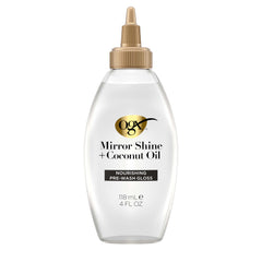 OGX Mirror Shine con Aceite de Coco, brillo duradero para cabello seco