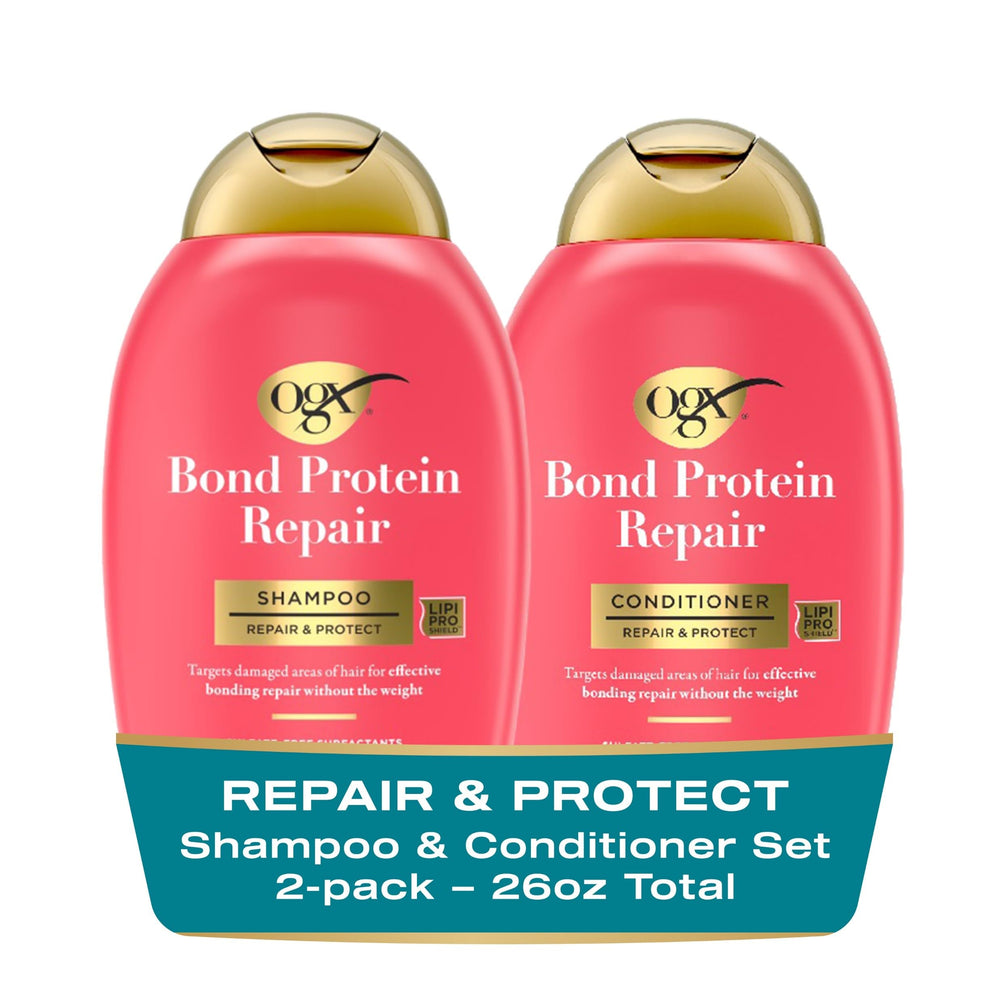OGX Reparación Bond: champú en botella frontal para cabello suave y manejable
