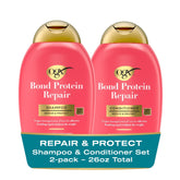 OGX Reparación Bond: champú en botella frontal para cabello suave y manejable