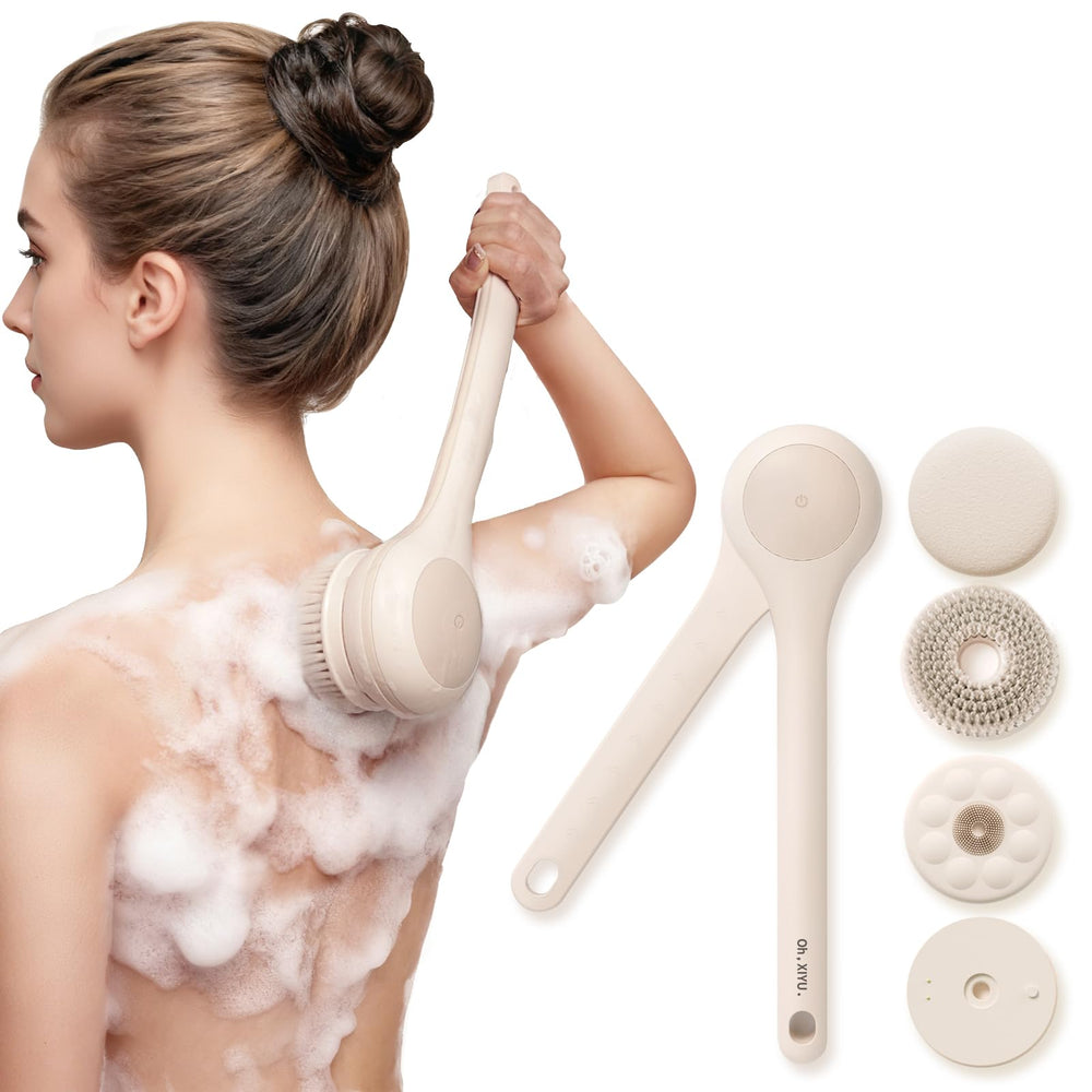 Oh,XIYU electric body brush back-scrubber for deep back cleansing.
