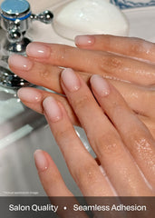 Ohora accesorios de uñas: pads de preparación, lima y palillo de madera.