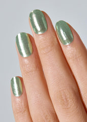 ohora bandas uñas matcha cromo muestra acabado uniforme para uñas perfectas