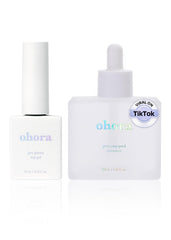 ohora Bundle Set unboxing reveals remover and top gel for at-home nails.