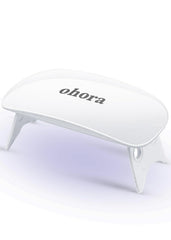 ohora Care LED lamp front view highlights its compact design for mobile gel curing