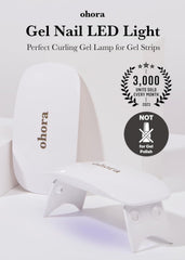 ohora Care LED lamp side view shows a slim profile for travel and storage