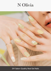ohora: envoltorios de uñas N Olivia verde con acabado brillante