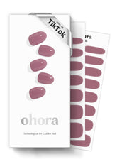 ohora N Bare Plum conjunto completo de tiras para uñas listas para aplicar.