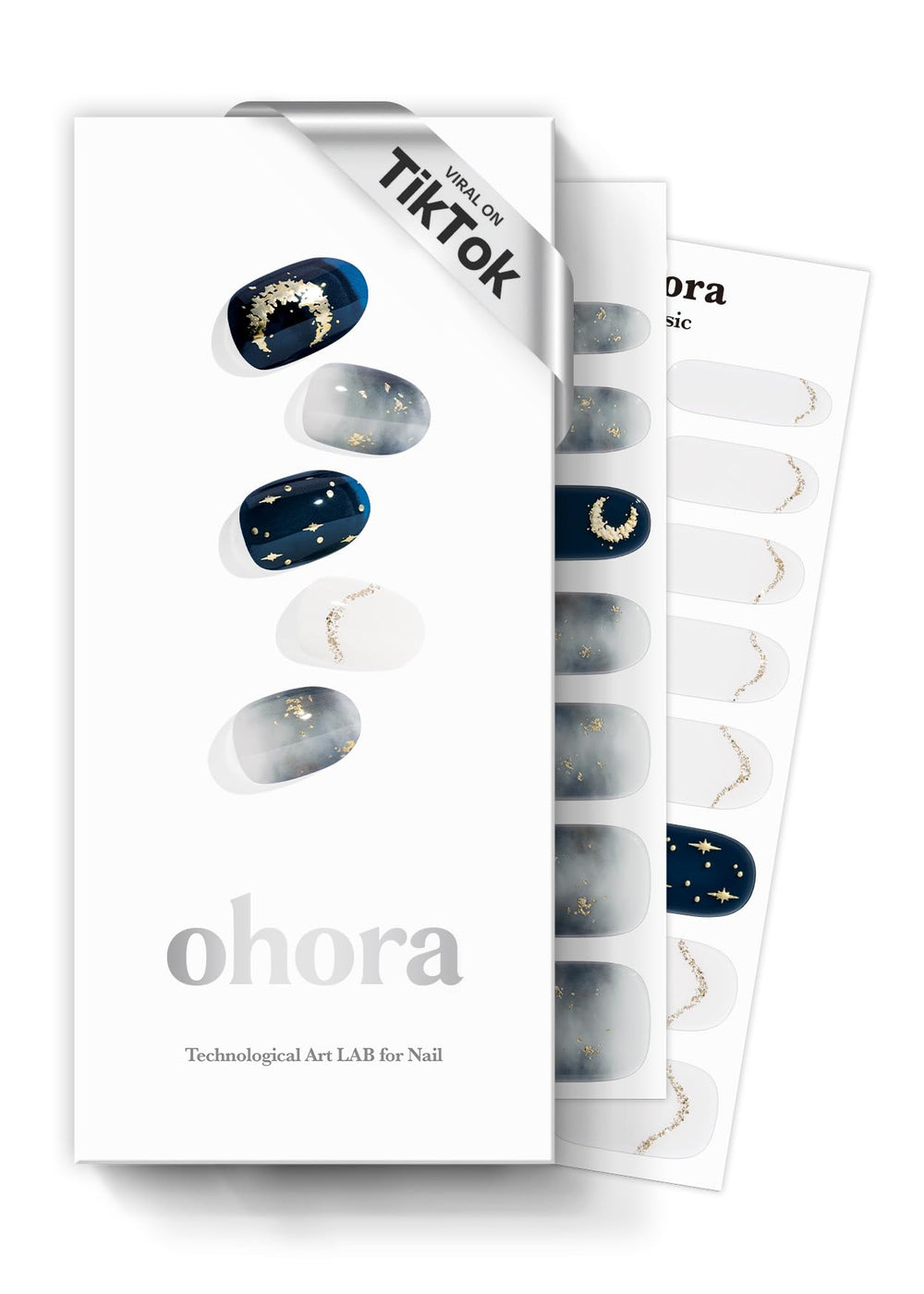 ohora N Moonlight patrón oscuro para un look sofisticado en uñas