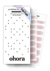ohora tiras de gel semicurado rosado jalea para uñas duraderas