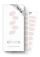 Ohora pegatinas semicuradas Uñas N Cream Light en nude, acabado natural y duradero