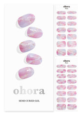 ohora Sueno de Unicornio: set de tiras para uñas listo para aplicar, aspecto de salón en casa