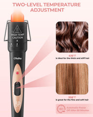 Ohuhu ceramic barrel 1 to 1-25 inch for defined, voluminous curls.