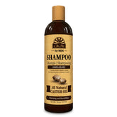 OKAY for MEN castor oil shampoo bottle for daily cleanse of hair and beard.