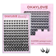 OKAYLOVE manga lash clusters bunny ears 8-18mm for dramatic cosplay eyes