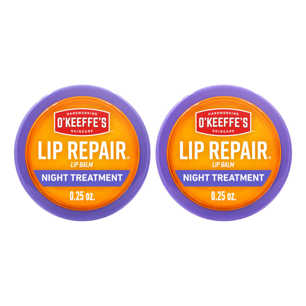 O'Keeffe's reparación de labios nocturna: tarro 0,25 oz para labios secos