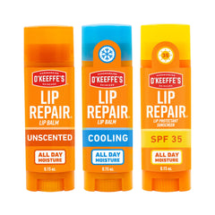 O'Keeffe's Lip Repair Set: tres bálsamos para labios extremadamente secos
