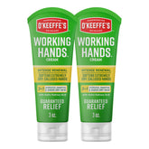 O'Keeffe's Working Hands Renovación Intensa, crema en tubo de 3 oz para manos ásperas.