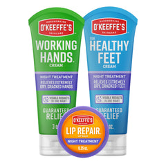 O'Keeffe's Night Treatment Working Hands tube for overnight moisture relief.