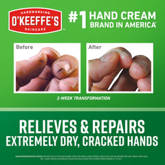 O'Keeffe's Working Hands en tubo, crema para manos secas.