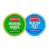 Tarro compacto de crema para manos O'Keeffe's Working Hands para piel extremadamente seca.