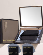 Okerker Bamboo Charcoal Oil Blotting Paper with mirror for easy shine control on the go.