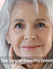 Older women benefit from Okerker Mascara, brushing tiny lashes without clumping
