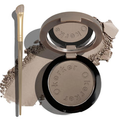 Okerker Cool Toned Contour Palette with mirror for precise shadows on fair cool skin.