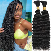 OKVOKV boho braiding hair in deep water wave 20 inch for natural, voluminous braids.