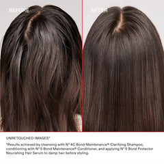 Olaplex 4C lather action demonstrates cleansing without drying on hair.