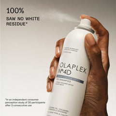 Olaplex No.4D bottle-pump close-up demonstrates convenient, controlled dispensing.