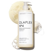 Olaplex Bond Maintenance Shampoo bottle front showing color-safe cleansing benefits.