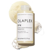 Olaplex Nº 4 bottle-hero showing color-safe shampoo for stronger, smoother hair.