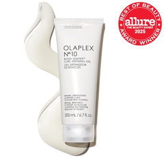Olaplex No.10 applying gel on coils shows detangling and frizz control without crunch.