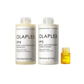 Olaplex No.4 Bond Maintenance Shampoo bottle strengthens hair after cleansing