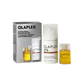Olaplex No.7 Bonding Oil bottle glistens, hinting at instant shine and softer hair.