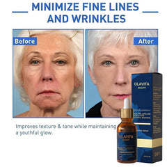 Capa protectora suave que deja la piel nutrida tras usar OLAVITA Suero.