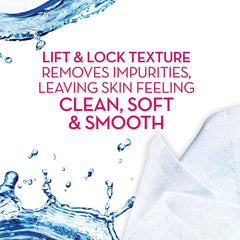 Olay Cleanse Gentle Cloths removing makeup, including waterproof mascara.