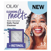 Olay Cleansing Melts dissolve the pad to start a gentle cleanse.
