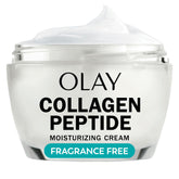 OLAY Collagen Peptide Cream bottle for daily hydration.