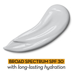 Texture shot showing fragrance-free moisturizer spreading smoothly on skin.