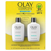 Olay Complete UV Plus Moisturizer bottle front showing SPF 15 protection