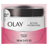 Olay Crema Hidratante Activa en frasco para hidratación de 48 horas.