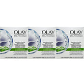OLAY Daily Gentle Clean Cloths pack front, fragrance-free cleanse for sensitive skin.