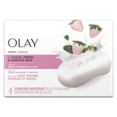 Olay Fresh Outlast barra aroma fresa blanca y menta para frescura duradera.