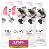 Olay Fresh Radiance body wash bottle for refreshing cleanse.